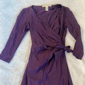 DVF - quarter sleeve classic wrap dress